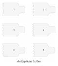 Mini Espatulas Decorativa De Bolo Em Acrílico Kit De 6 Un. Mini Espatulas Decorativa De Bolo Em Acrílico Kit De 6 Un.