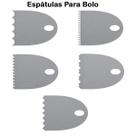 Mini Espátulas Para Acabamento De Bolo Em Inox 5 Peças A81