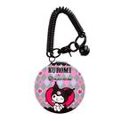 Mini Espelho Kuromi para Bolsa Dobrável Preta Klass Vough Mini Espelho Kuromi para Bolsa Dobrável Preta Klass Vough