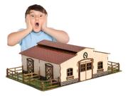 Mini Estábulo Minha Fendinha De Brinquedos Mdf Criativa Mini Estábulo Minha Fendinha De Brinquedos Mdf Criativa