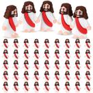 Mini estatueta de borracha de Jesus Sumind, 50 peças de lembrancinhas para a festa de Páscoa