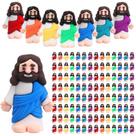Mini estatueta de borracha Little Jesus, 100 peças para lembrancinhas