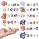 Mini estatuetas de cães dsooldre 50 peças de animais de resina para decoração Mini estatuetas de cães dsooldre 50 peças de animais de resina para decoração