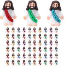 Mini estatuetas de Jesus AKFAHOIF, pacote com 48 bonecos do Pequeno Jesus