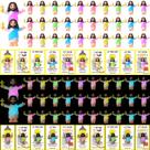 Mini Estatuetas de Jesus CroBlissful Halloween Decor, 60 conjuntos