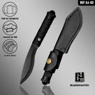 Mini faca 17,5cm Tatica Camping Pesca Fulltang Bainha Couro