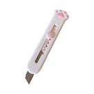 Mini Faca Utilitária Kawaii Em Forma De Pata De Gato Com Lâmina Recarregável Para Cortar Papel E Mini Faca Utilitária Kawaii Em Forma De Pata De Gato Com Lâmina Recarregável Para Cortar Papel E