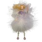 Mini Fada da Harmonia - Fada Decorativa em Plumas Lilás