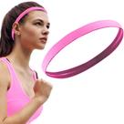 Mini Faixa de Cabelo Esportiva Com Silicone Antiderrapante Rosa
