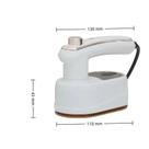 Mini Ferro de Passar de Viagem OEM Compacto Viajante Elegante Branco com Temperatura Regulável