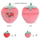 Mini Figura de brinquedo Totoro Chestnuts em um guarda-chuva PVC 4cm