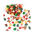 Mini Figuras De Resina De Natal 20pcs, Renos E Papai Noel Fofos, Ornamentações Para Árvore De Natal,