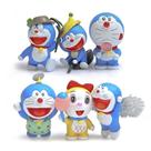Mini Figure Toy Doraemons Collection, 6 peças Micro Landscape