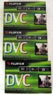 Mini fitas DV Fujifilm DVC DVM60, pacote com 3