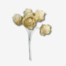 Mini Flor De Folha Moeda No Galho Arame Dobrável Alvejado Seco Arranjo Mini Flor De Folha Moeda No Galho Arame Dobrável Alvejado Seco Arranjo