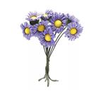 Mini flor tecido 2cm cor lilás c/100 unidades