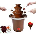 Mini Fonte Fondue Cascata Torre Queijo chocolate