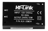 Mini Fonte Hi Link HLK-20M24 100-240VAC 24V DC 20W - Fonte de Alimentação Compacta