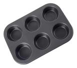 Mini Forma Antiaderente p/ Cupcake Aço Laminado 6 Cavidades Mini Forma Antiaderente p/ Cupcake Aço Laminado 6 Cavidades