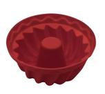 Mini Forma Bolo Silicone 6 Pçs Vermelho Niazitex