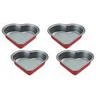 Mini Formas Cuisinart Corações Vermelho 4P Cmbm-4Hrt1Rd