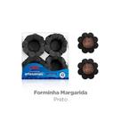 Mini Forminha Margarida Preto com 40 unidades