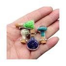 Mini Frascos De Vidro Com Rolha 4 Peças/Conjunto Decoração De Halloween Garrafa De Poção Mágica