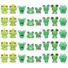 Mini Frog Frog Resin NQEUEPN, 40 unidades, 8 estilos, verdes