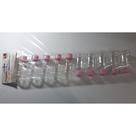 Mini Galao 45 Ml Com Tampa Rosa Bebe C 10 Unid