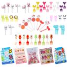 Mini Garfinhos Infantil Frutas Lancheira Petisco - Kit 46pçs