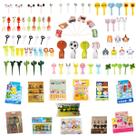 Mini Garfos palitos Infantil Frutas Lancheira Petisco - 100pç