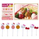 Mini garfos palitos infantis p/lanche H.E.LL.O.K.I.TT.Y -8Pç