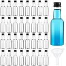 Mini garrafas de licor Tessco 75 ml de plástico com tampa, conjunto de 100 unidades Mini garrafas de licor Tessco 75 ml de plástico com tampa, conjunto de 100 unidades