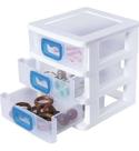 Mini Gaveteiro Organizador Pratico Pequeno C/ 3 Gavetas Gv17
