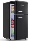 Mini geladeira DEMULLER Refrigerador de porta dupla de 3,5 pés cúbicos com freezer Mini geladeira DEMULLER Refrigerador de porta dupla de 3,5 pés cúbicos com freezer