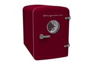 Mini geladeira Frigidaire retrô 6 L portátil vermelha