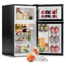Mini geladeira Frostorm 3,2 pés cúbicos com freezer de duas portas