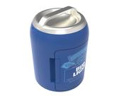 Mini geladeira pessoal em formato de lata Bud Light para 6 latas - Dimensões: Largura 25,9 cm x Comprimento 25,9 cm x Altura 36,9 cm (Azul Marinho)