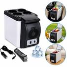 Mini geladeira refrigerador e aquecedor 6 litros automotiva para carro e barco profissional 12v