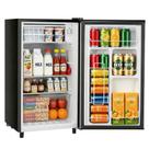 Mini geladeira SageNest 3,2 pés cúbicos compacta, porta única, prata