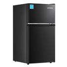 Mini geladeira Upstreman 3,1 pés cúbicos com freezer preto