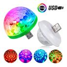 Mini Globo De Luz Usb Rgb Adaptador Tipo C e V8 Para Celular Bola Magica de Led Com Sensor