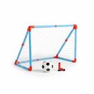 Mini Gol Infantil Futebol com Bola e Bomba Trave Portátil com Rede Criança 3 Brinquedo Esportivo Educativo Montável para Casa Quintal Praia