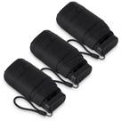 Mini guarda-chuva LEAGERA Compact impermeável para bolsa preta, pacote com 3