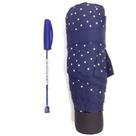 Mini Guarda Chuvas Sombrinha Alumínio de Bolsa Azul Poa