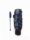 Mini Guarda Chuvas Sombrinha De Bolso Feminina Alumínio - Azul Xadrez
