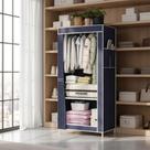 Mini Guarda Roupa Organizador Suporte Casaco Cobertor Closet Móvel Roupas Sapateira Prateleira Rack Casa