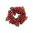 Mini Guirlanda Frutas e Folhas 5cm - Vermelho e Verde - 1 unidade - Cromus - Rizzo Mini Guirlanda Frutas e Folhas 5cm - Vermelho e Verde - 1 unidade - Cromus - Rizzo
