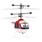 Mini helicóptero com sensor infravermelho, giroscópio 3D para crianças