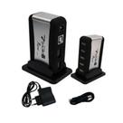 Mini Hub Usb Com 7 Portas Em Torre Fonte De Alimentação